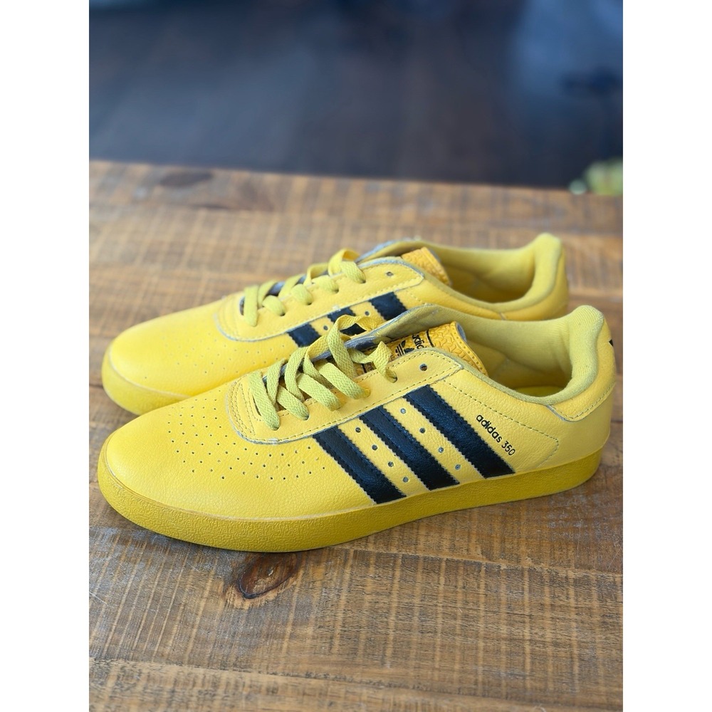 Adidas 350 Men's Low Top Sneakers Yellow And Black Size 11